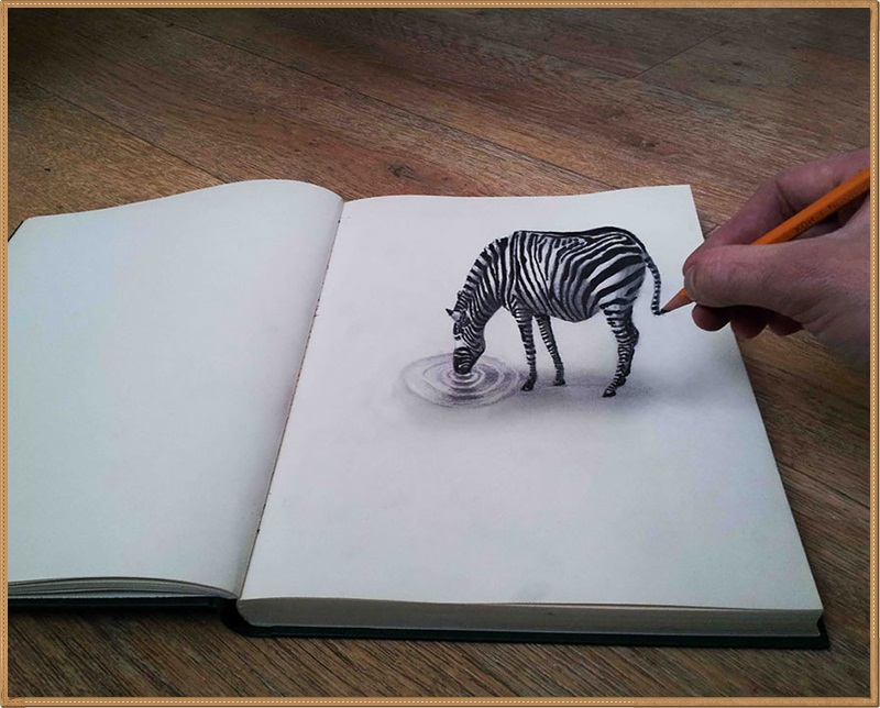 3D Pencil drawing and Art Work - XciteFun.net