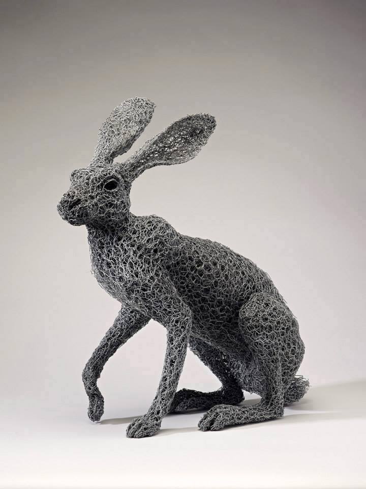 Amazing Animal Sculptures with Steel Wire by Kendra Haste - XciteFun.net