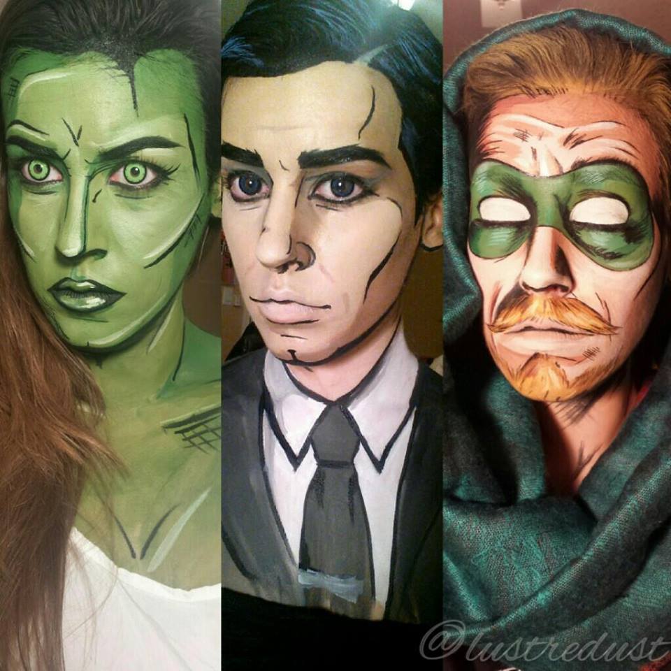 Comic Book Characters Face Makeup by Lianne Moseley - XciteFun.net