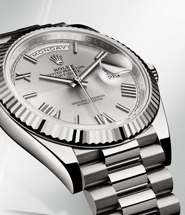 oyster perpetual day date 40 in 18ct white gold