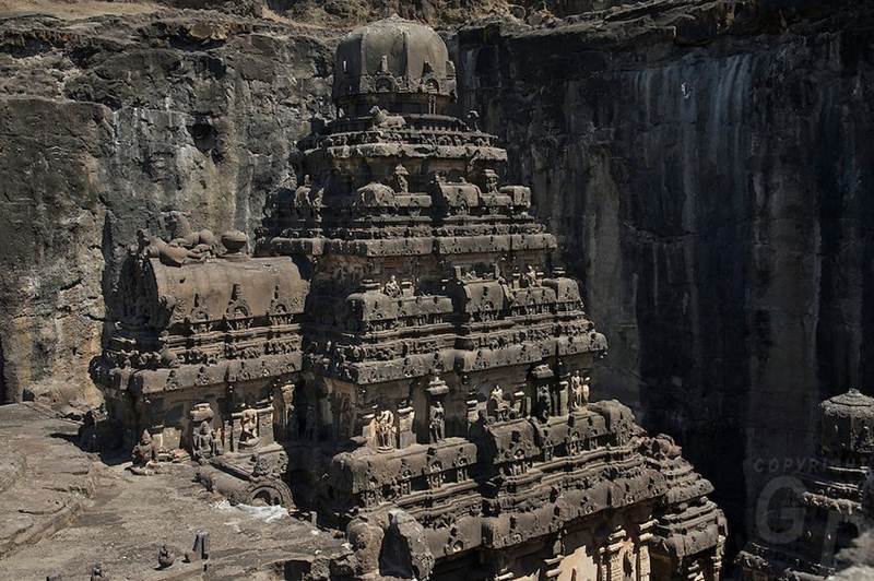 Kailash Temple - Indian Rock Cut Architecture - XciteFun.net