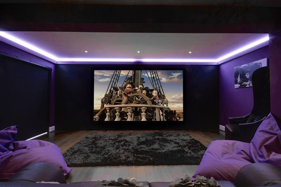 New Home Theater Design Austin Tx for Large Space