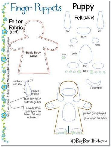 DIY Finger Puppet Ideas - XciteFun.net