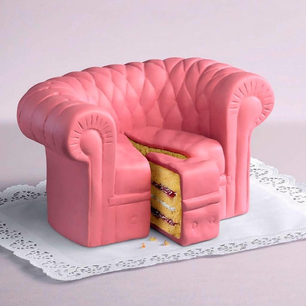 sofa theme cake by bakisto, simple cake design for father