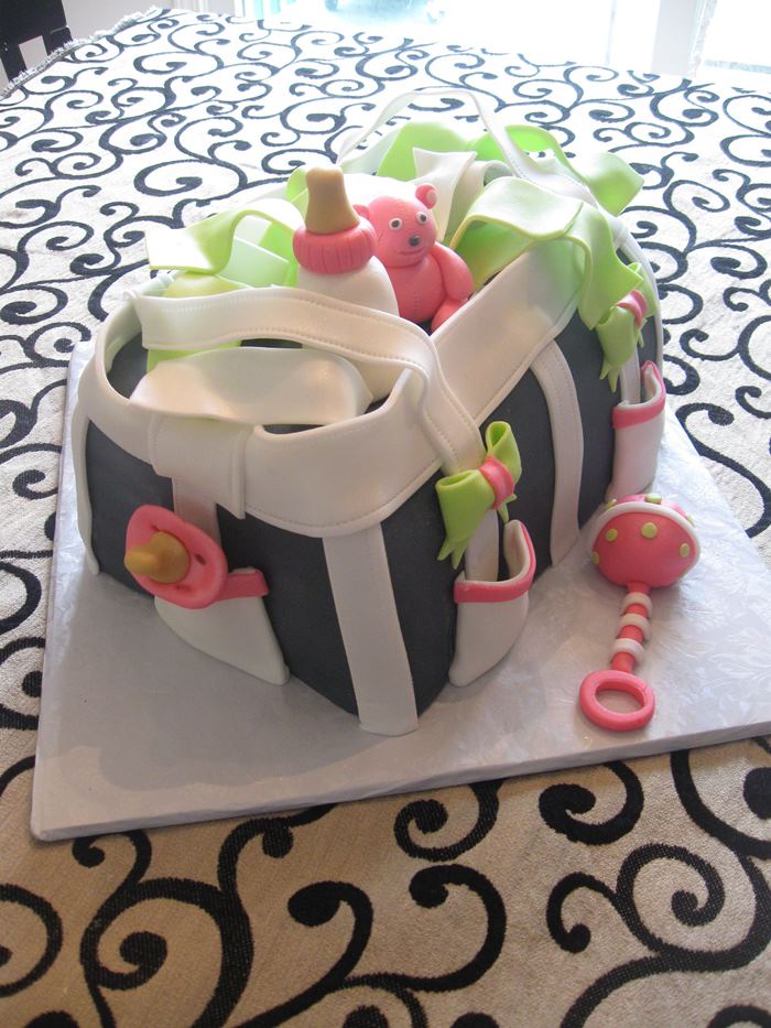 Amazing Diaper Bag Cakes For Baby Showers